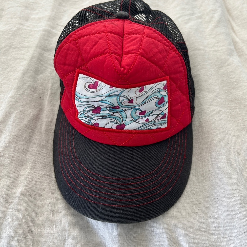 Sacred Surf Black and Red Trucker Hat